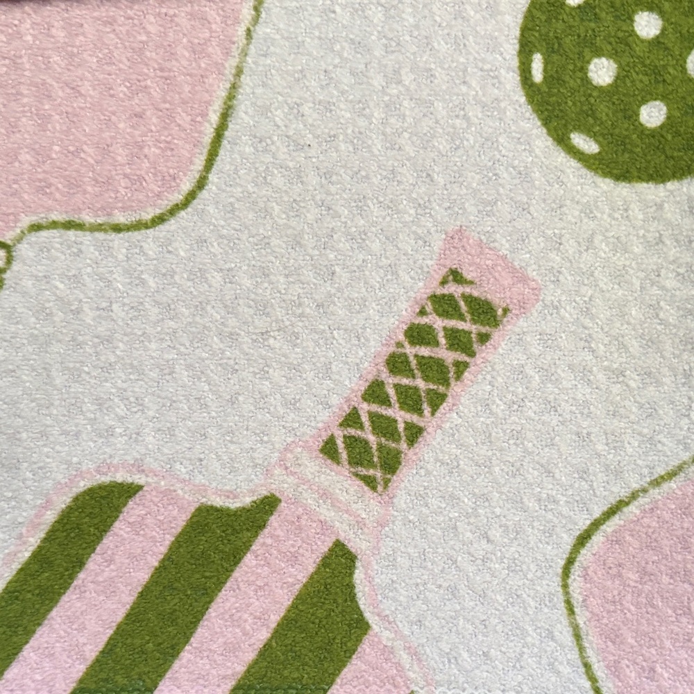 GEOMETRY Pink & Green Pickleball Kitchen Tea Towel - Picture 5 of 5